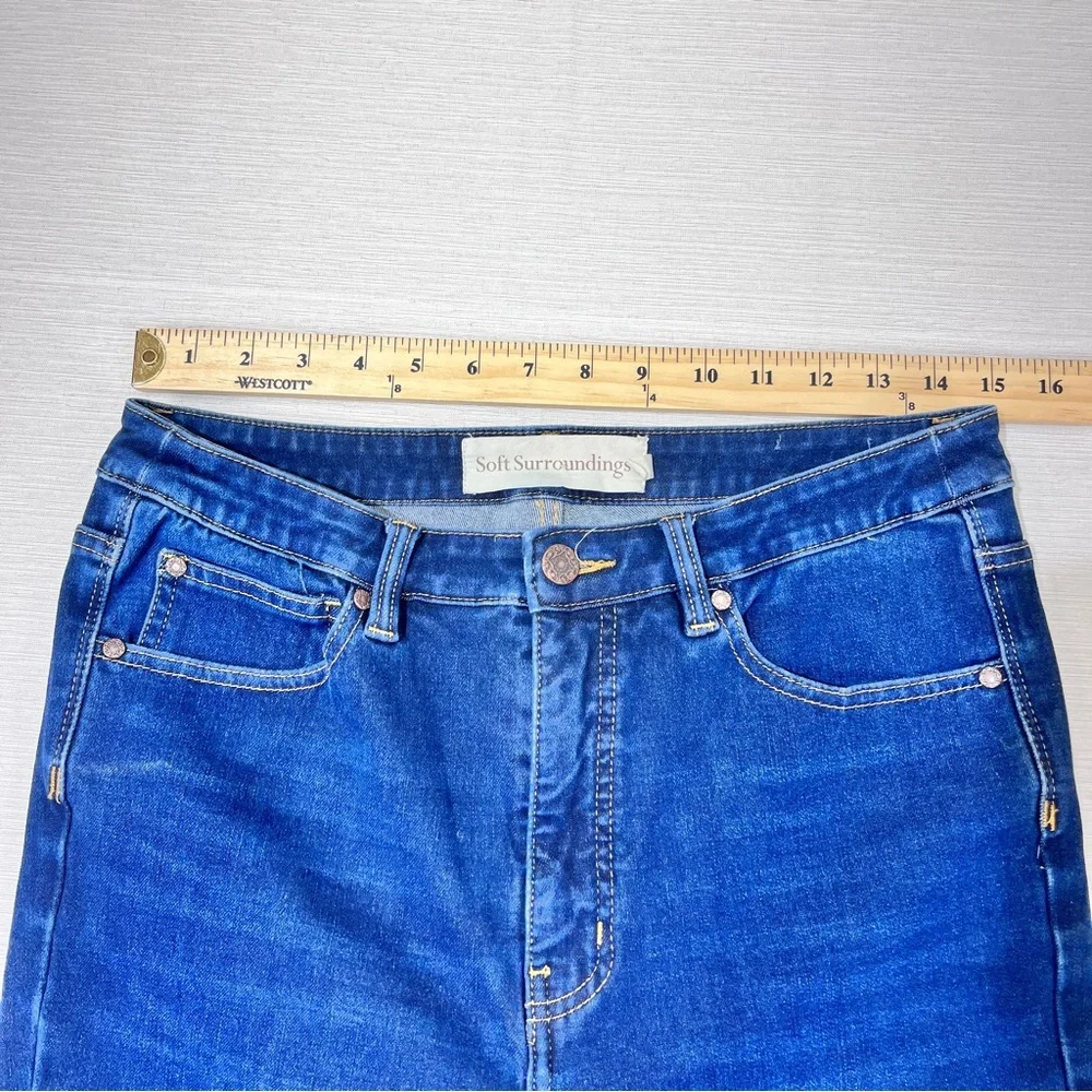 SOFT SURROUNDINGS High Rise Slim Jeans Sz 12